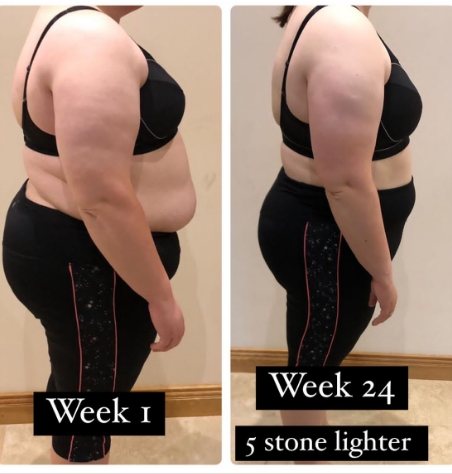Week 1 to Week 24, 5 stone lighter